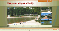 Desktop Screenshot of camping-heultje.be