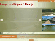 Tablet Screenshot of camping-heultje.be